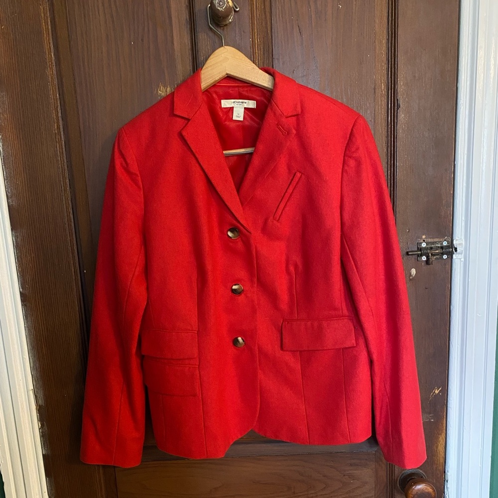 vintage Liz Claiborne red blazer